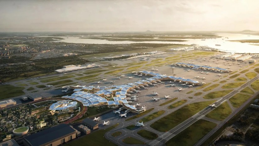 Si&ecirc;u nh&agrave; ga T5 của S&acirc;n bay quốc tế Changi dự kiến đ&oacute;n 50 triệu h&agrave;nh kh&aacute;ch mỗi năm. Ảnh: Changi Airport Group