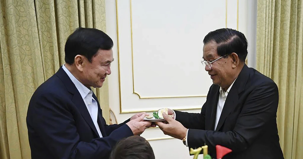 Ông Thaksin cùng em gái dự sinh nhật Thủ tướng Campuchia Hun Sen