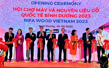 Khai mạc Hội chợ máy và nguyên liệu gỗ quốc tế BIFA WOOD 2023