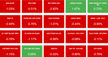 VIC giảm mạnh khiến thị trường &apos;đỏ lửa&apos;, tiền chảy về nhóm chứng khoán