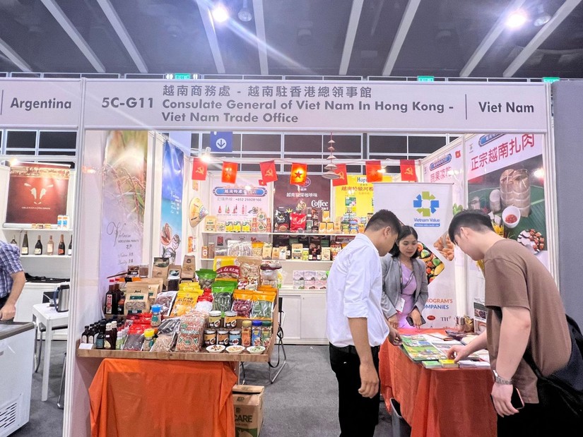 Gian h&agrave;ng Việt Nam tại Hong Kong Food Expo 2023. Ảnh: Bộ C&ocirc;ng Thương