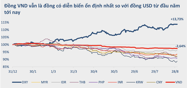 BVSC: Lãi suất tiếp tục tăng nhưng đồng VND sẽ không mất giá quá 3%