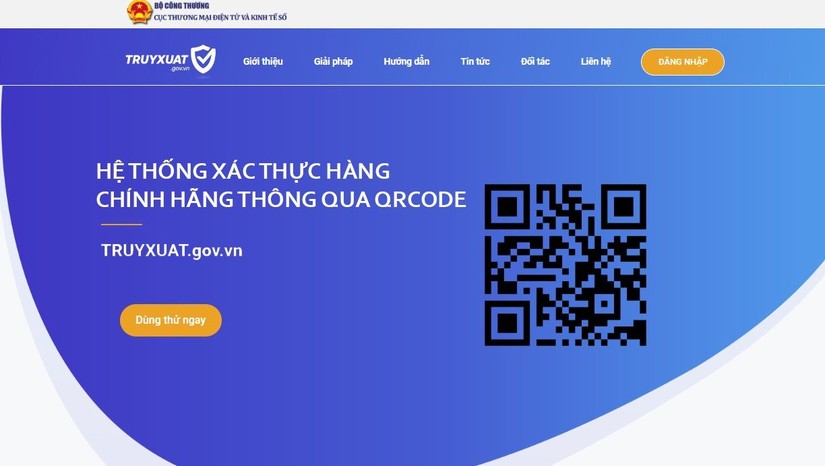 X&aacute;c thực qua QRCode để chống h&agrave;ng giả tr&ecirc;n thương mại điện tử