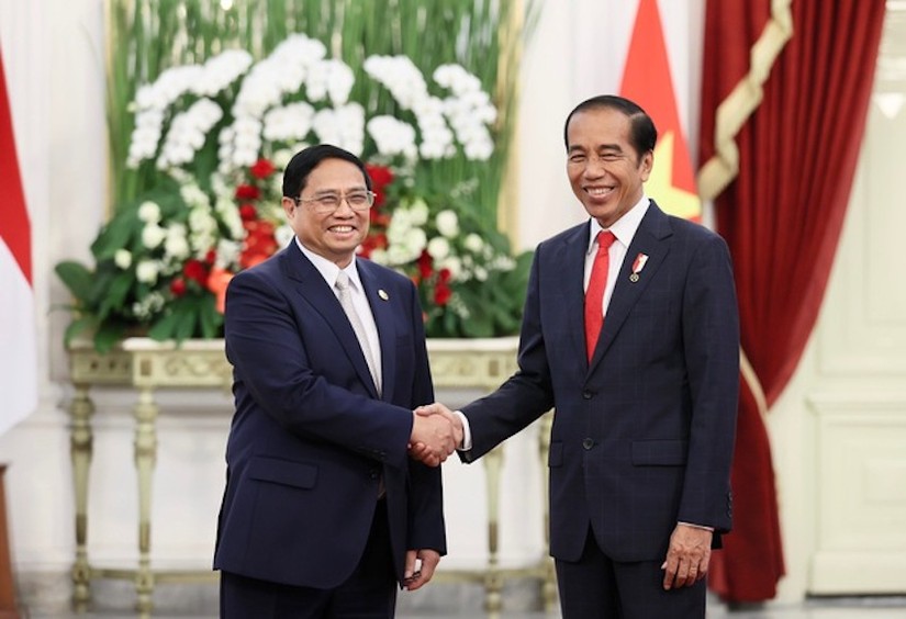 Thủ tướng Phạm Minh Ch&iacute;nh hội kiến Tổng thống Indonesia Joko Widodo.