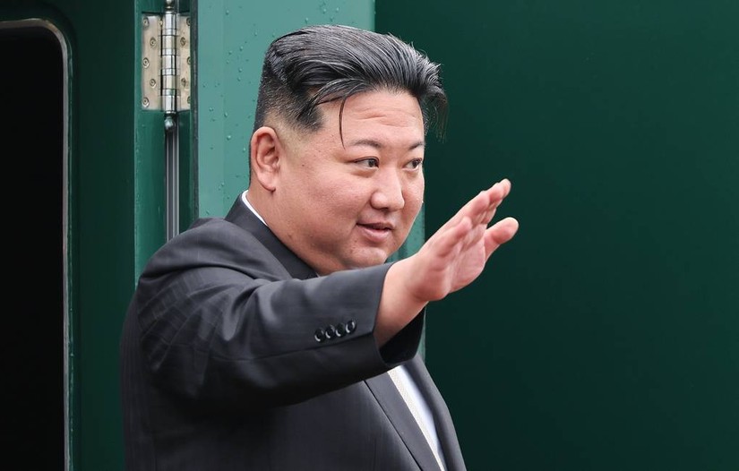 Nh&agrave; l&atilde;nh đạo Triều Ti&ecirc;n Kim Jong-un. Ảnh: TASS