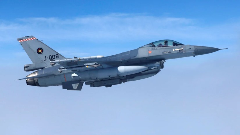 Một m&aacute;y bay chiến đấu F-16 của Kh&ocirc;ng qu&acirc;n H&agrave; Lan. Ảnh: Reuters