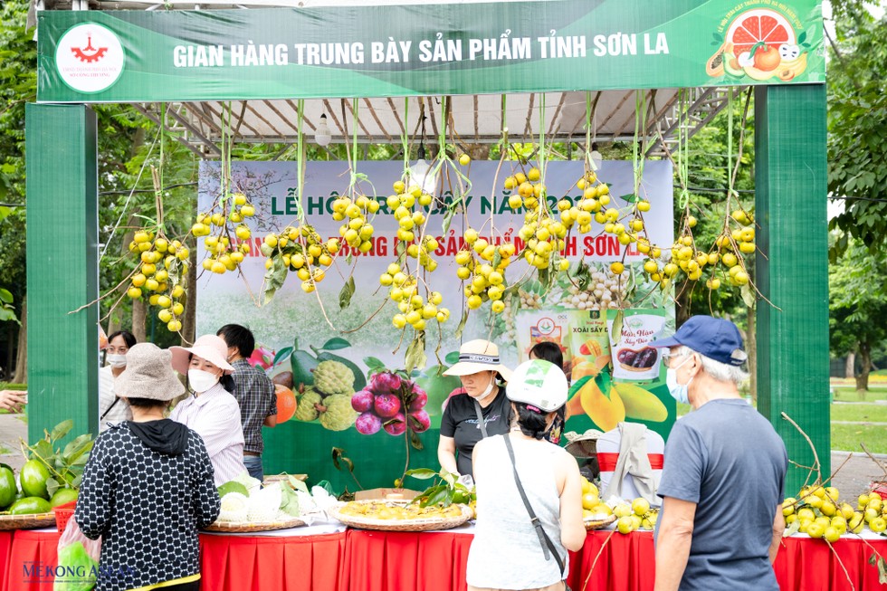 Gian h&agrave;ng trưng b&agrave;y sản phẩm tỉnh Sơn La.