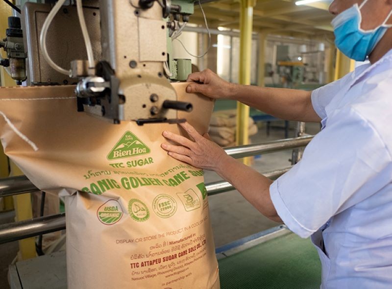 Sản xuất đường của TTC Sugar tại L&agrave;o.