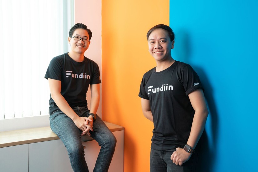 Nguyễn Anh Cường (CEO) V&agrave; V&otilde; Ho&agrave;ng Nam (CTO) đồng s&aacute;ng lập Fundiin