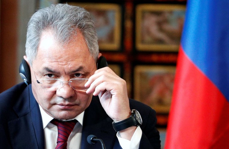 Bộ trưởng Quốc ph&ograve;ng Nga Sergei Shoigu. Ảnh: Reuters