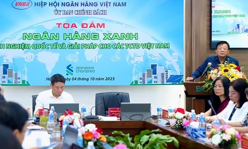 To&agrave;n cảnh Toạ đ&agrave;m &ldquo;Ng&acirc;n h&agrave;ng xanh &ndash; Kinh nghiệm quốc tế v&agrave; giải ph&aacute;p cho c&aacute;c tổ chức t&iacute;n dụng Việt Nam&rdquo;.