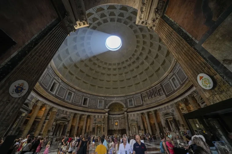 Đền Pantheon, Rome. Ảnh: AP