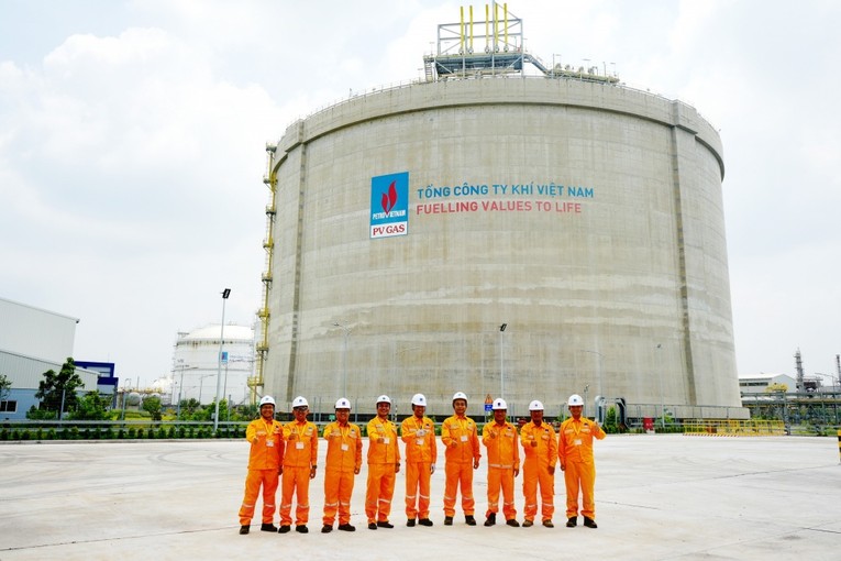 Kho chứa LNG Thị Vải được coi l&agrave; hạng mục phức tạp nhất v&agrave; lần đầu ti&ecirc;n được thi c&ocirc;ng tại Việt Nam. Nguồn: Petro Times.