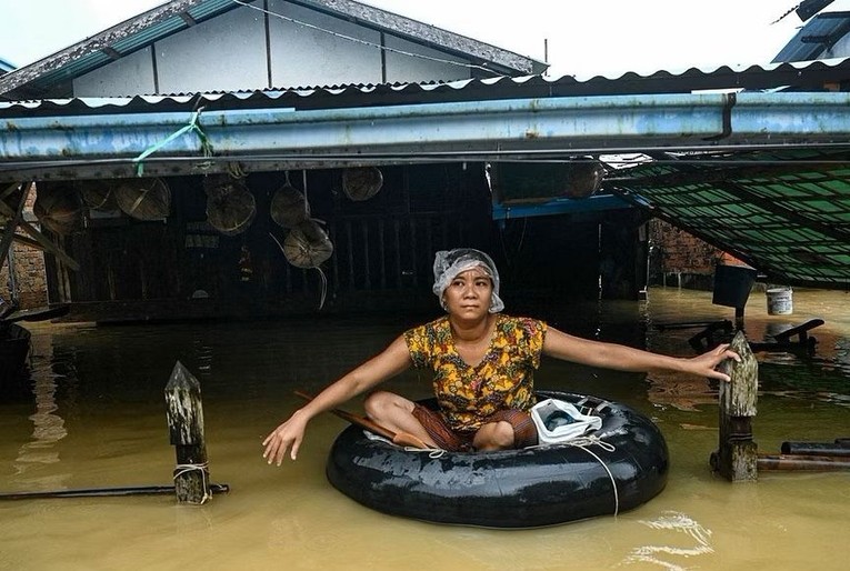 Lũ lụt tại Myanmar khiến 14.000 người phải sơ t&aacute;n ảnh 5