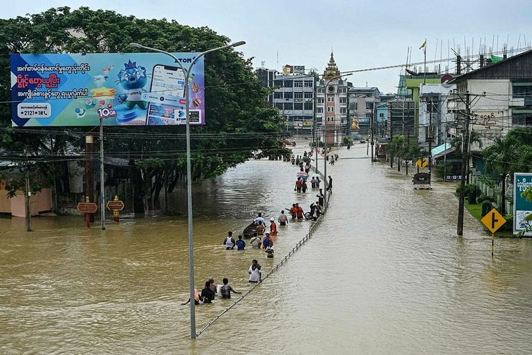 Lũ lụt tại Myanmar khiến 14.000 người phải sơ t&aacute;n ảnh 3