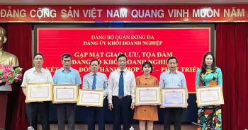 Đảng ủy Khối doanh nghiệp quận Đống Đa gặp mặt các doanh nhân tiêu biểu