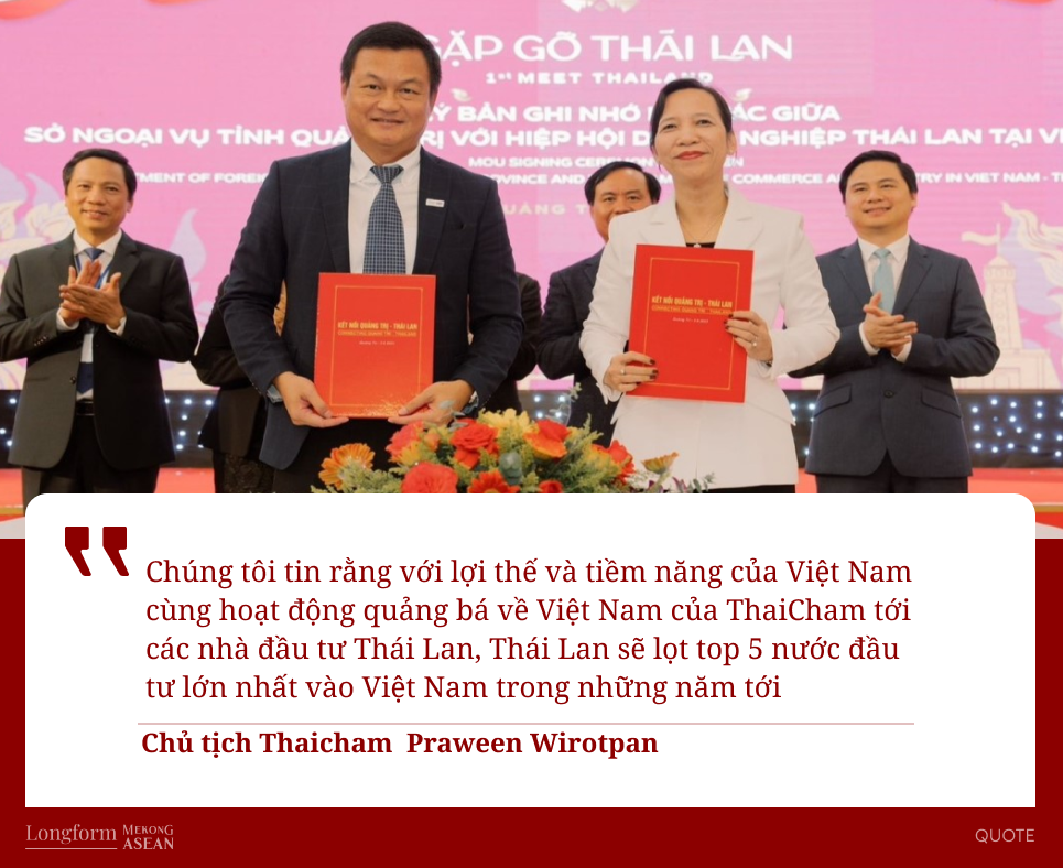 ThaiCham: Thái Lan đặt mục tiêu vào Top 5 nước đầu tư lớn nhất vào Việt Nam