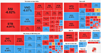 Hơn 160 cổ phiếu nằm sàn, VN-Index giảm mạnh nhất trong hơn 2 tháng