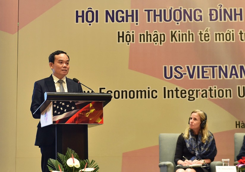 Ph&oacute; Thủ tướng Trần Lưu Quang ph&aacute;t biểu tại Hội nghị. Ảnh: VGP