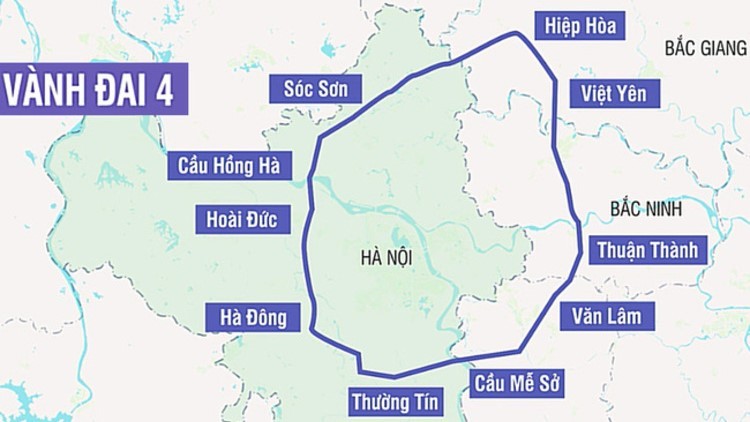 H&agrave; Nội đ&ocirc;n đốc triển khai c&ocirc;ng t&aacute;c giải ph&oacute;ng mặt bằng đường V&agrave;nh đai 4. Nguồn: VTV.