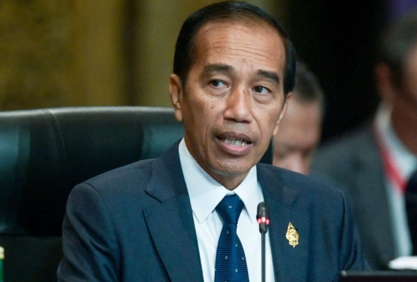 Tổng thống Indonesia Joko Widodo ph&aacute;t biểu tại lễ khai mạc Hội nghị thượng đỉnh G20. Ảnh: AFP