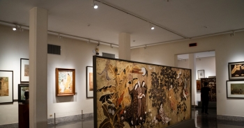 Những báu vật tranh sơn mài Việt Nam tại Bảo tàng Mỹ thuật Việt Nam