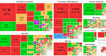 Lực bán tăng mạnh về chiều, VN-Index giảm gần 9 điểm