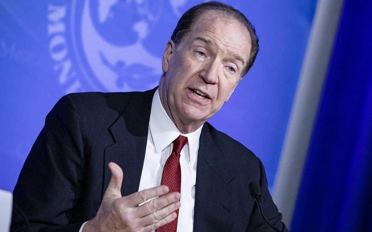 Chủ tịch WB David Malpass. Ảnh: AFP