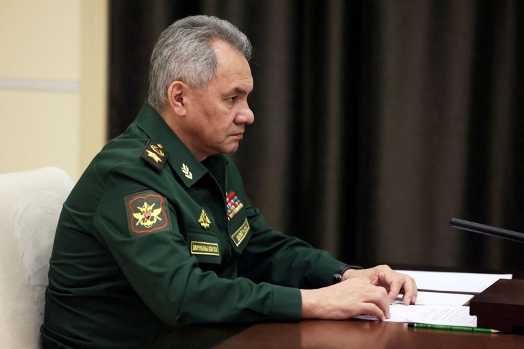 Bộ trưởng Quốc ph&ograve;ng Nga Sergei Shoigu. Ảnh: Reuters