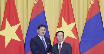 Chủ tịch nước hội đàm với Tổng thống Mông Cổ