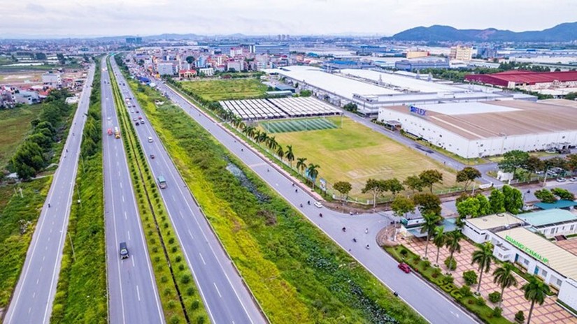 KCN Quang Ch&acirc;u, Bắc Giang do Kinh Bắc l&agrave;m chủ đầu tư. Ảnh: Bacgiang.gov