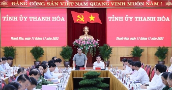 Thủ tướng Phạm Minh Chính làm việc với Ban Thường vụ Tỉnh ủy Thanh Hóa