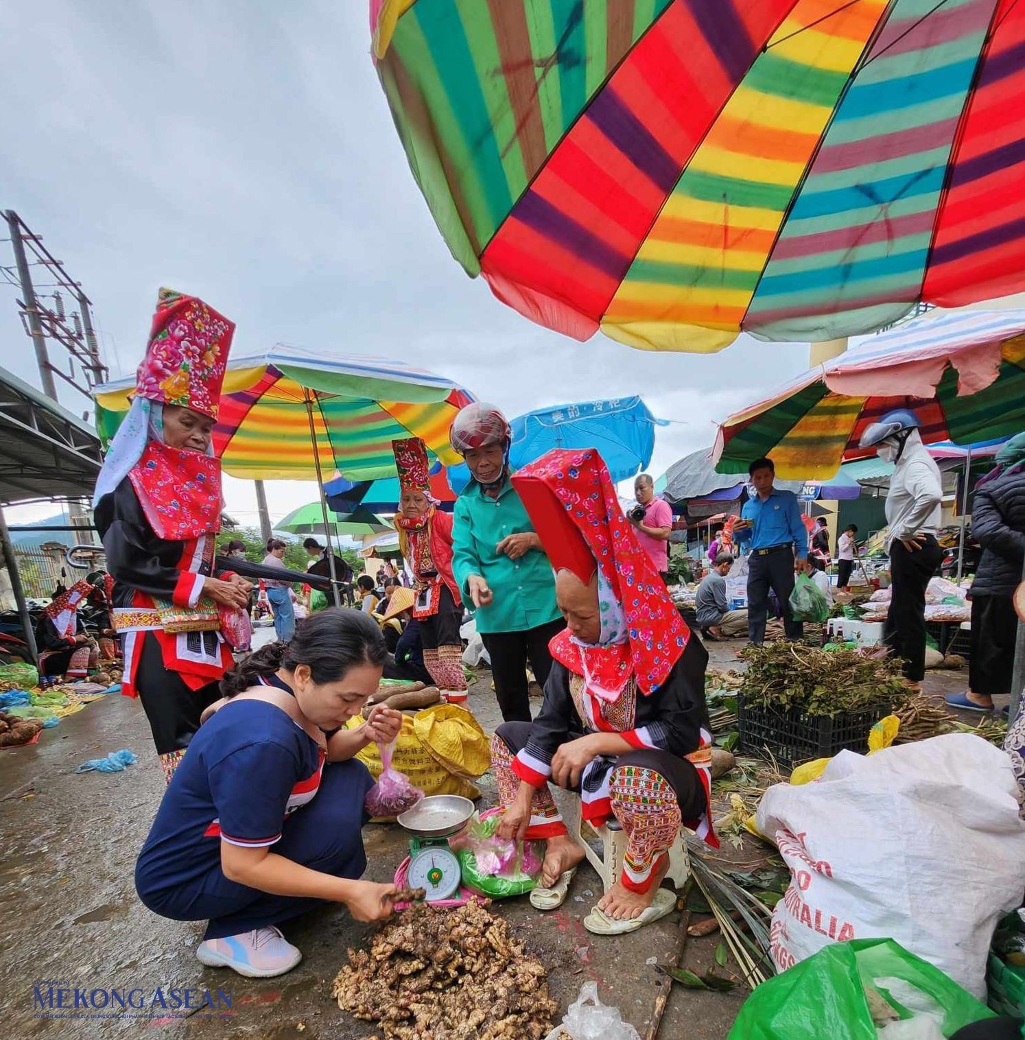 Tại một phi&ecirc;n chợ ở x&atilde; Ho&agrave;nh M&ocirc; huyện B&igrave;nh Li&ecirc;u, Quảng Ninh, đa số người b&aacute;n h&agrave;ng ở đ&acirc;y đều rất th&acirc;n thiện, họ mời kh&aacute;ch xem thử v&agrave; thưởng thức những m&oacute;n đặc sản c&oacute; sẵn để quyết định việc mua hay kh&ocirc;ng.