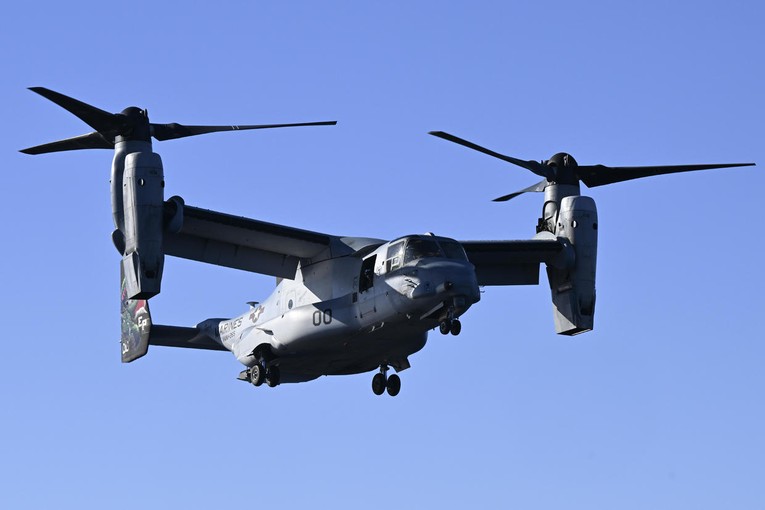 M&aacute;y bay MV-22B Osprey của qu&acirc;n đội Mỹ. Ảnh: AP