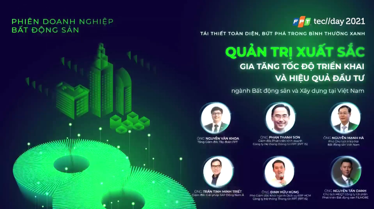 Phi&ecirc;n doanh nghiệp BĐS trong Diễn đ&agrave;n C&ocirc;ng nghệ FPT Techday 2021