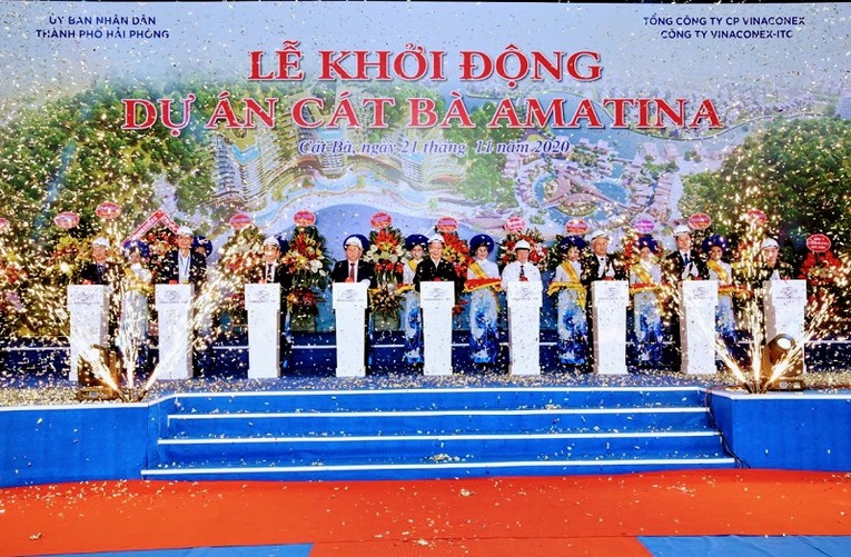 Lễ khởi c&ocirc;ng lại dự &aacute;n C&aacute;t B&agrave; Amatina.