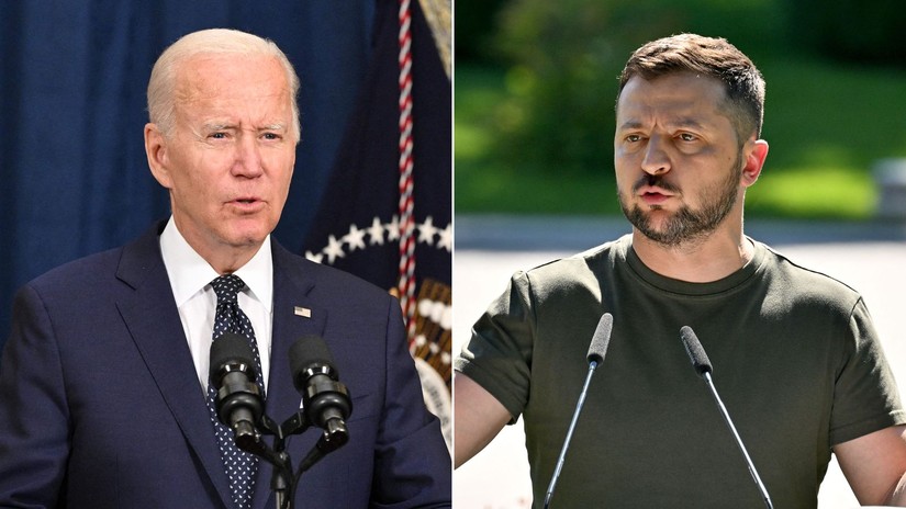 Nh&agrave; Trắng x&aacute;c nhận Tổng thống Biden mời Tổng thống Zelensky đến Washington. Ảnh: CNN