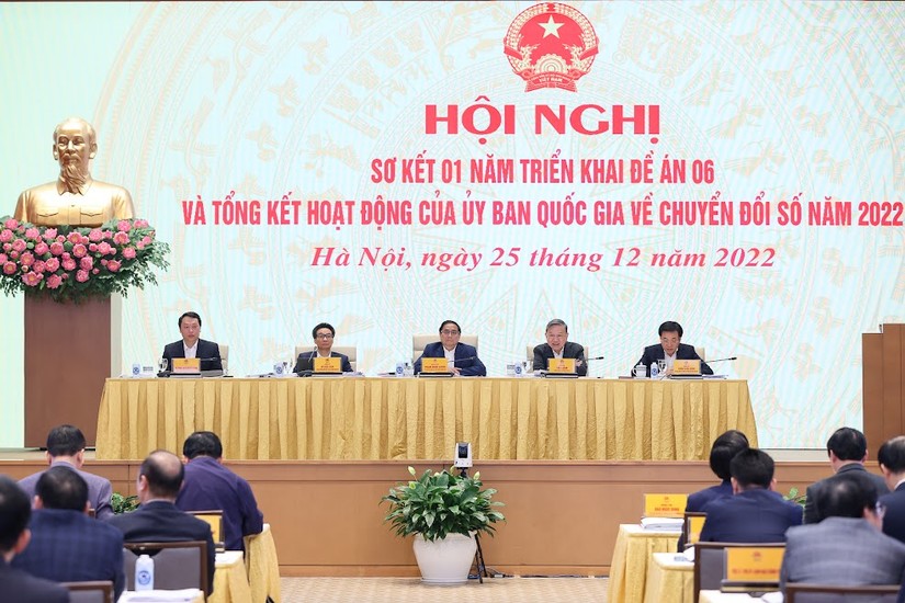 To&agrave;n cảnh Hội nghị của Ủy ban Quốc gia về chuyển đổi số. Ảnh: VGP