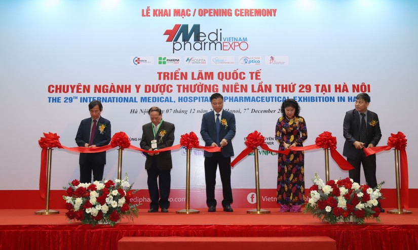 Triển l&atilde;m Quốc tế chuy&ecirc;n ng&agrave;nh Y Dược (Medipharm Expo) lần thứ 29 đ&atilde; khai mạc tại H&agrave; Nội. Ảnh: BTC