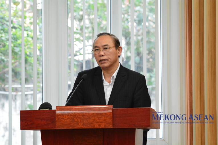 Thứ trưởng Ph&ugrave;ng Đức Tiến ph&aacute;t biểu tại hội nghị. Ảnh: L&ecirc; Hồng Nhung - Mekong ASEAN