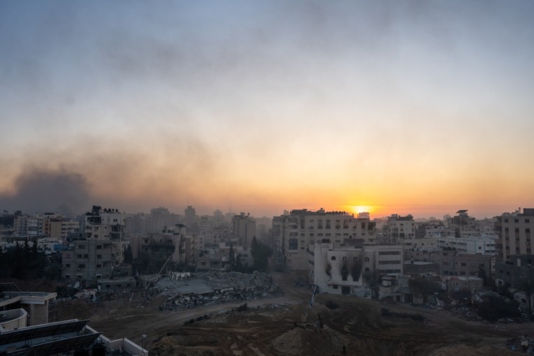 To&agrave;n cảnh Quảng trường Palestine ở Th&agrave;nh phố Gaza, ng&agrave;y 19/12. Ảnh: Times of Israel