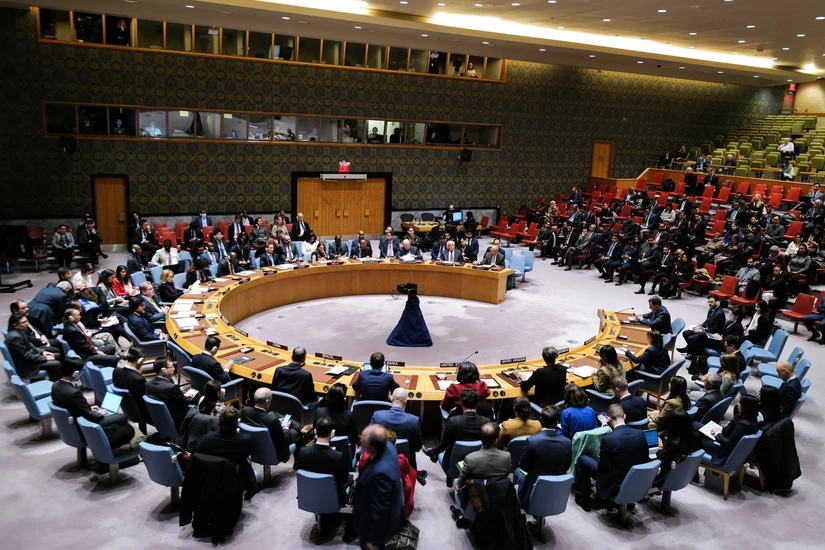 Cuộc họp tại Hội đồng Bảo an Li&ecirc;n Hợp Quốc tại New York, Mỹ, ng&agrave;y 22/12. Ảnh: AFP